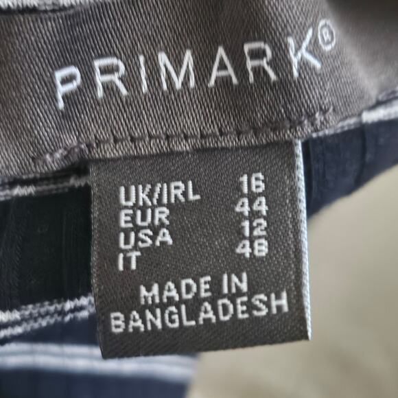 Primark Black and White Sheath Midi Dress - Picture 4 of 5